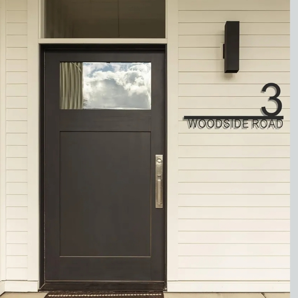 NEW! PERSONALIZED CUSTOM METAL ADDRESS SIGN FOR DISPLAY OUTDOORS